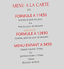 Le Voltaire menu