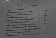 A La Bonne Fourchette menu