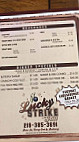 Mills Lanes Lucky Strike menu