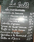 Le Galli menu