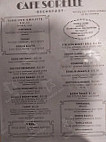 Cafe Sorelle menu