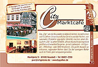 City Marktcafé menu