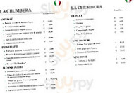 La Chumbera Tapas menu