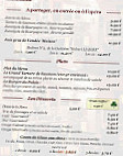 Le Bistrot du Palais menu