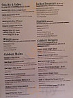The William Cobbett menu