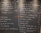 L'ardoise menu