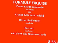 Courbet L Ecrin Bistronomique menu