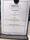 White's Bakery Cafe menu