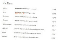 Ariana Restaurant menu