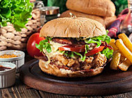 Crispy Chicken Burger Kale Chepo food