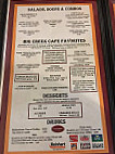 Big Creek Cafe Llc menu