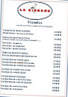 La Cigogne menu