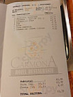 Terraza Carmona menu