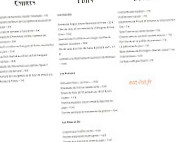 Marcel Bistro Chic menu