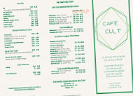 le Cafe cult menu