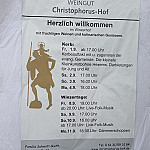 Christophorus-Hof menu