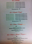 Le Mazage menu