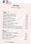 Hotel le Marius menu