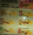 O'dwich Snack menu