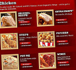 Kfc menu