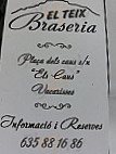 Brasseria El Teix menu