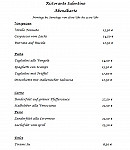 Ristorante Salentino menu