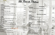 Chateau De La Tour, le menu