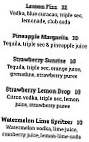 Strawberry Fair menu