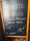 Au Café De L'univers menu