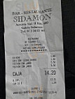 De Sidamon menu