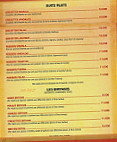 Restaurant Indien Shalimar menu