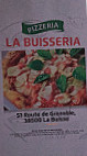 La Buisseria menu