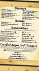 Double Barrel Saloon menu