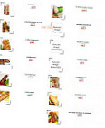 Restaurant Toyo menu