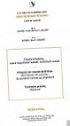 La Verriere Paris menu