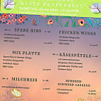 Waldschanke Altes Raupennest menu