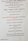 Le soleil d'or menu