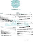 Bahia Beach House Surf menu