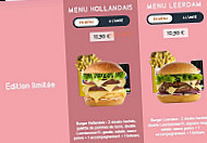 Speed Burger menu