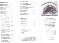 Pizzeria im Weberdorf menu