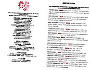 Big Red's Cafe menu