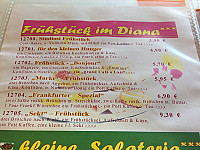 Café Diana menu
