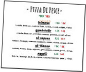 Bella Italia menu