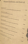 Schwarzer Adler menu