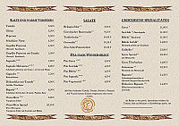 Cafe Bar Zeus menu