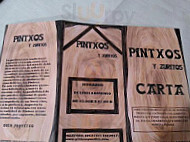 Pintxos Y Zuritos menu