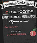 La Mandarine menu