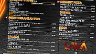 Lava Coal-fired Pizza menu
