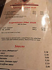 Steakhouse El Rancho menu