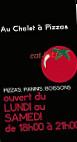 Au Chalet A Pizzas menu